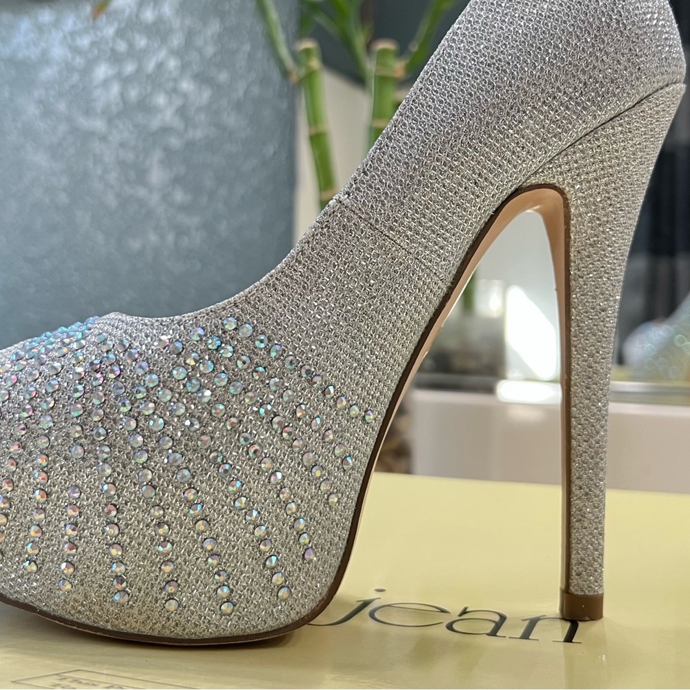 Silver Rhinestone Heels - Picture 7 of 7